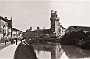 ALINARI - PONTE DI FERRO SUL BACCHIGLIONE E TORRE OSSERVATORIO, Padova, 1900 (Oscar Mario Zatta)